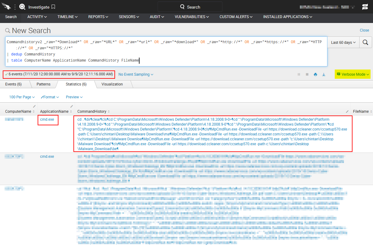 Splunk hunting